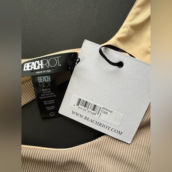 Beach Riot Peyton - Vanessa Bikini Set in Tan size L - Picture 11 of 15